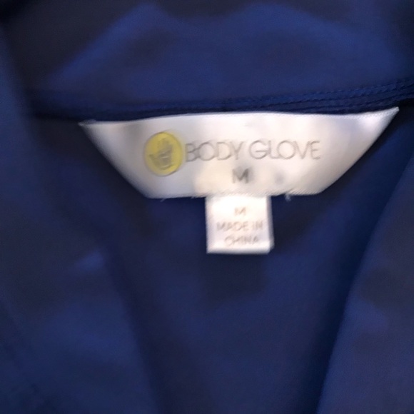 Body Glove Athletic Jacket Womens Medium Blue Pockets Unlined Zip Up Stretch - Picture 4 of 8